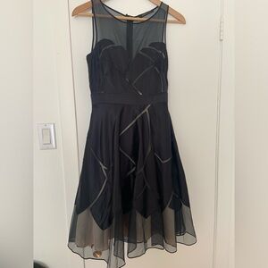 BCBGMaxAzria Black High Low Dress